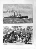 Old 1891 Cruiser Blake Indian Army Camp Shoeing Forge Josef Kainz Ger Victorian