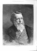 Antique Old Print 1891 Young John Ruskin Ambleside Ruin Sketch Father Letter