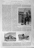 Old 1891 Ourga Love Affair Mongol Yourts Carriage Praying-Wheel Convi Victorian