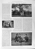 Original Old Antique Print 1891 Sir Edwin ArnJapan Azabu Garden Kago Tea Music