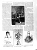 Old 1891 Lewis Wingfield Prince Augustus Archduchess Marie Louise Ear Victorian
