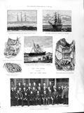 Old 1891 Kent Sussex Coasts Storm Ships Benvenue Survivors Pfluger Se Victorian