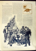 Original Old Antique Print 1891 Judy Mabel Wotton Story Illustration Victorian