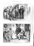 Old 1891 Distress Russia Peasants Importuning Priest Schmutzler Fool Victorian