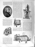 Old 1891 Wolfgang Amadeus Mozart Statue Salzburg House Makart-Platz D Victorian