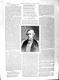 Original Old Antique Print 1891 Rev HarBrowne Late Bishop Portrait Walker 19th