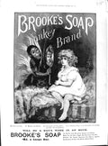 Old Print 1891 Advertisement Brooke'S Soap Monkey Brand Cleanser Polisher 19th