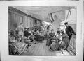 Old Print 1892 Scene Board Deck Steam Ship Thames Brazil Passengers Melto 19th