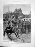 Old 1892 Famine Russia Cossack Patrol Kazan Peasants Venice Ponte Car Victorian