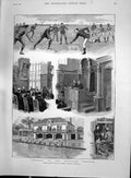 Print 1892 Prince Albert Victor Trinity College Cambridge Hockey Duke Clarence