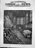 Old 1892 Duke Clarence Albert Memorial Chapel Windsor Funeral Wreath Victorian