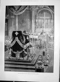 Original Old Antique Print 1892 Cardinal Manning Requiem Brompton Oratory Humphr