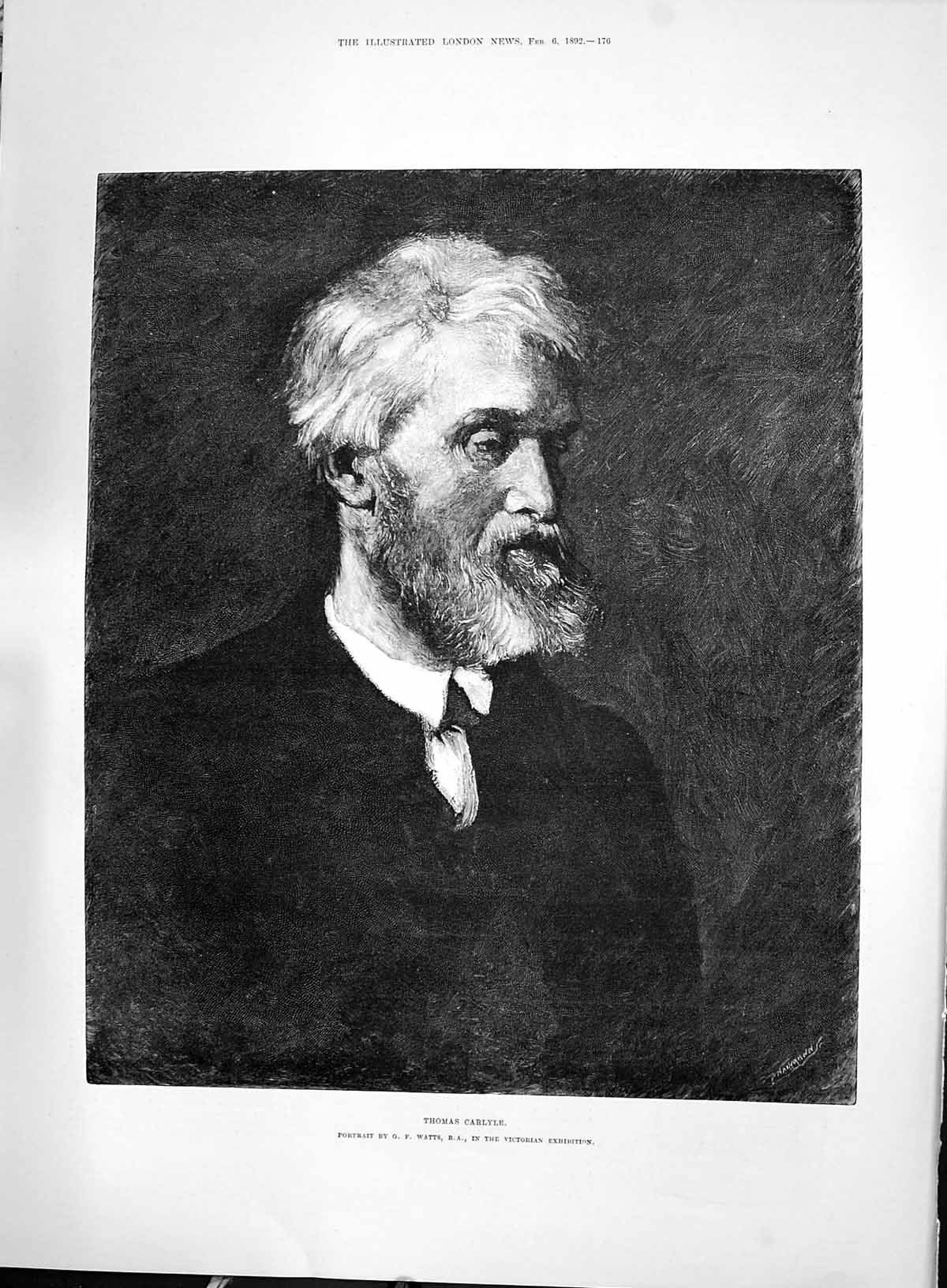 Old 1892 Thomas Carlyle Pottery George Ward Plate Lambeth Kentish War Victorian