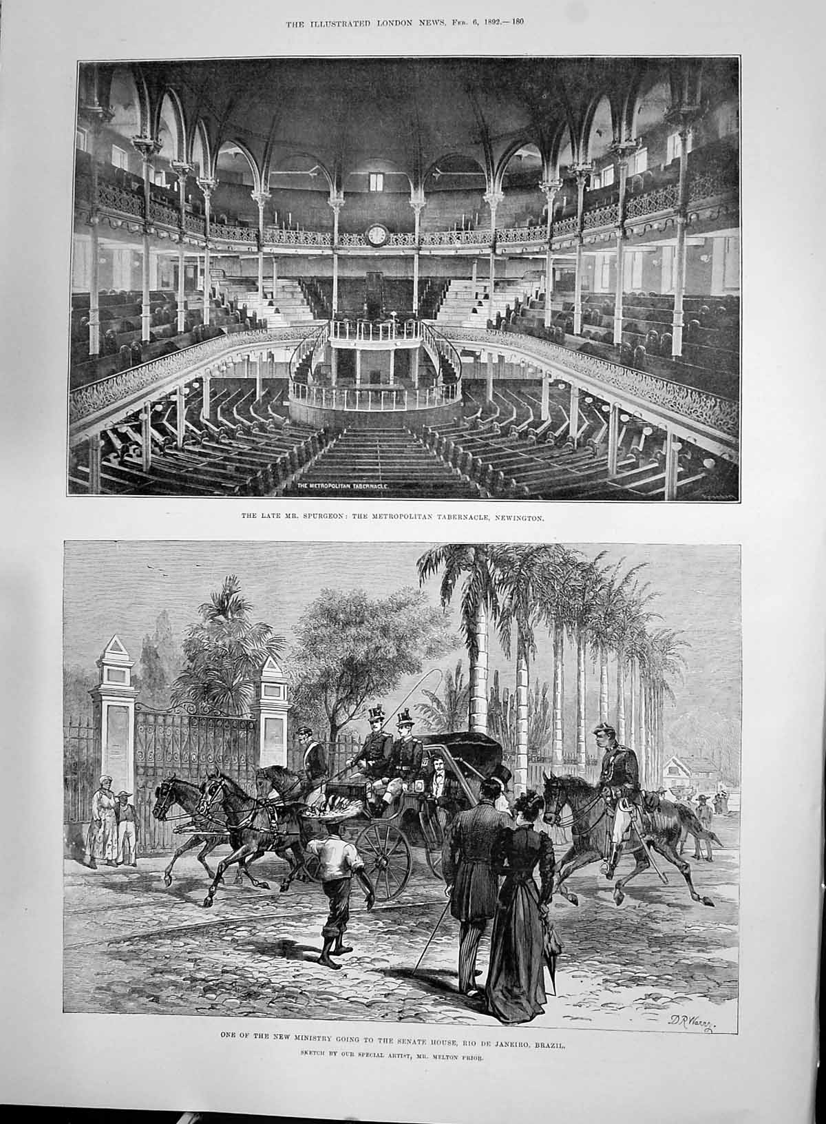 Old 1892 Spurgeon Metropolitan Tabernacle Newington Senate House Janeiro 19th