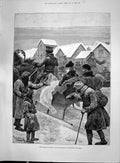 Old Print 1892 Famine Russia Peasants Begging Kazan Watkins Williams Wynn 19th