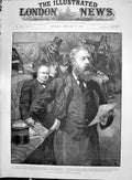 Original Old Antique Print 1892 Duke Devonshire House Lords Parliament Wilson