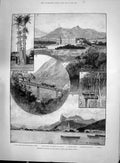 Old 1892 Brazil Rio Janeiro Palace Christobal Corcovado Botafogo Coun Victorian
