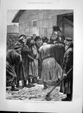 Old 1892 Famine Russia Priests Enraged Peasants Woodville Types Musur Victorian