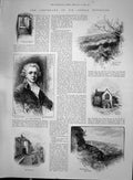 Old 1892 Joshua Reyns Grammar School Castle Plympton Tablet Paul'S Ca Victorian
