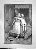 Old 1892 Little Cinderella Young Children Bedroom Downing Clarence Ho Victorian