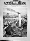 Old 1892 Oxord Cambridge Boat Race Mittlebury Coaching River Boat Ste Victorian