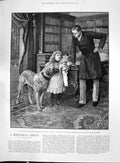 Old 1892 Bessie Ministerial Man Father Dog Angel Choir Lincoln Cathedral 19th
