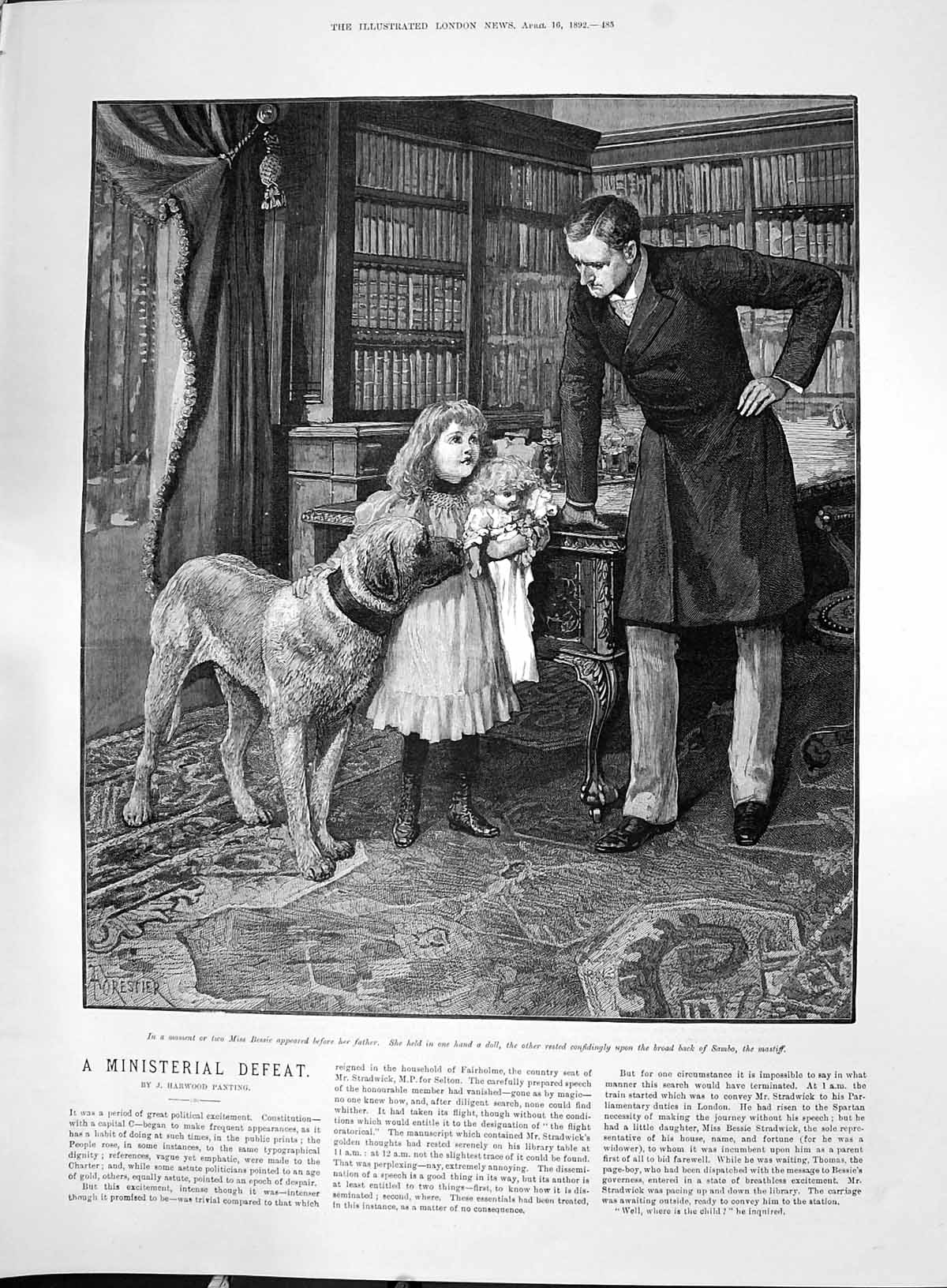 Old 1892 Bessie Ministerial Man Father Dog Angel Choir Lincoln Cathedral 19th