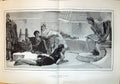 Original Old Antique Print 1892 Reading From Homer Egyptian People Alma Tadema