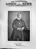 Original Old Antique Print 1892 Portrait President Royal Academy Man Victorian