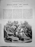 Old 1892 Opening Parliament Queen Speech Throne Bank England O'Connel Victorian