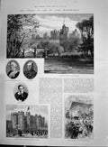 Old 1892 Lord Warkworth Alnwick Castle Earl Percy Northumberland King Victorian