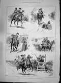 Old 1892 Man Lady Romance Horse Comedy Sketch Guildhall Westminster I Victorian