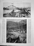 Old 1892 Pier Southampton Port Louis Mauritius Hurricane Storm Cup In Victorian