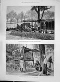 Old 1892 Travellers Shelter Jungle Chin Frontier Sierra Leone Gambia Victorian