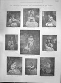 Old Print 1892 Reyns Art Boothby Harris Clinton Felina Waldegrave Hamilt 19th