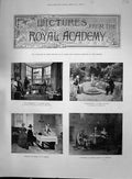 Old 1892 Royal Academy Art Sadler Cormwell Ripley Castle Leon Ribby O Victorian