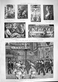 Old Antique Print 1892 Barnardo Home Royal Albert Hall Dudley Art Pieta 19th