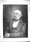 Original Old Antique Print 1892 Portrait Gladstone Parliament Fine Art 19th