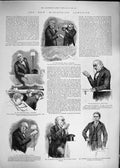 Original Old Antique Print 1892 Midlothian Theatre Glasgow Gladstone Edinburgh