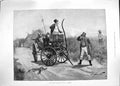 Original Old Antique Print 1892 Coach Accident Horse Carglen Poachers Shooting