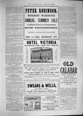 Old Antique Print 1892 Advertisement Hotel Victoria Peter Robinson Wells 19th