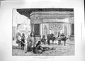 Old Antique Print 1892 Scene Sultan Ahmed Fountain Constantinople Ernst 19th