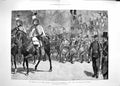 Old Antique Print 1892 Car Marseillaise Boulevard Capucines French Band 19th