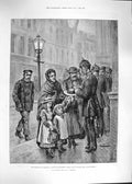 Old Antique Print Schonberg 1892 Cholera Hamburg Orphans Police Station 19th