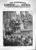 Original Old Antique Print 1892 Gladstone Oxford Romanes Sheldonian Theatre