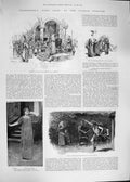 Old Antique Print 1892 Shakspeare King Lear Lyceum Theatre Cordelia Edgar 19th
