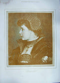 Old Antique Print 1892 Portrait Agathe Fairylane Narcissus Snake Princess 19th