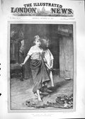 Original Old Antique Print 1892 Gifts The Fairies Young Girls Music Fra 19th