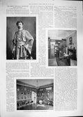 Original Old Antique Print 1892 Gennadius Greek Minister Mashonaland Bent Cleft