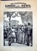 Old 1893 Royal Wedding Reception Duke Duchess Edinburgh Princess Mari Victorian